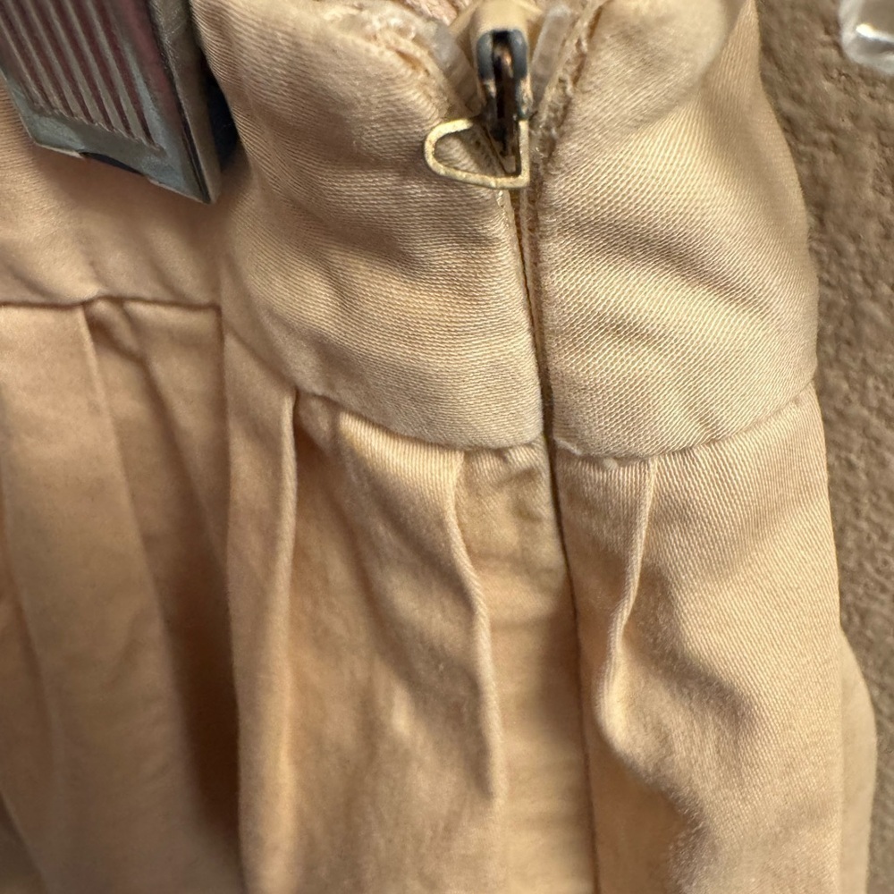 YARGICI Cotton Women’s Tan Cream Pleated Mini Skirt EUR Size 36 - Picture 12 of 16